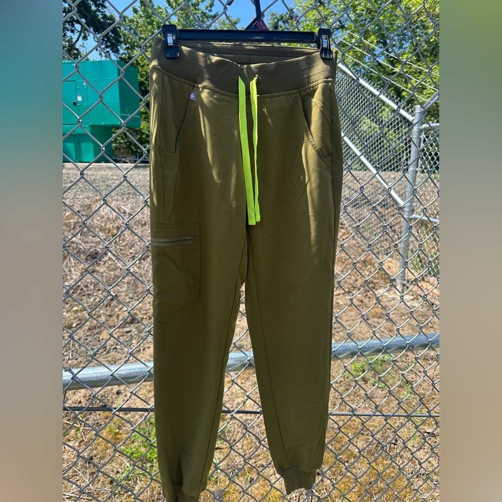Figs olive XXS Zamora jogger scrub bottoms